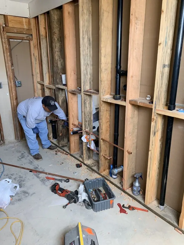 Commercial rough-in plumbing for Gas Line Repair in Macomb